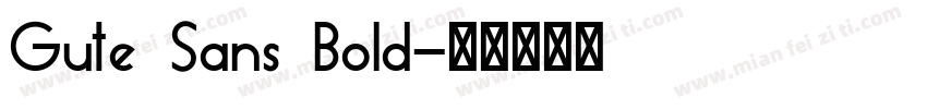 Gute Sans Bold字体转换
